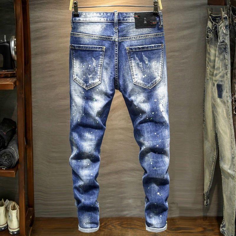 Unisex Classic Denim Jeans Loose Fit Daily Outdoor Wear - Image 3