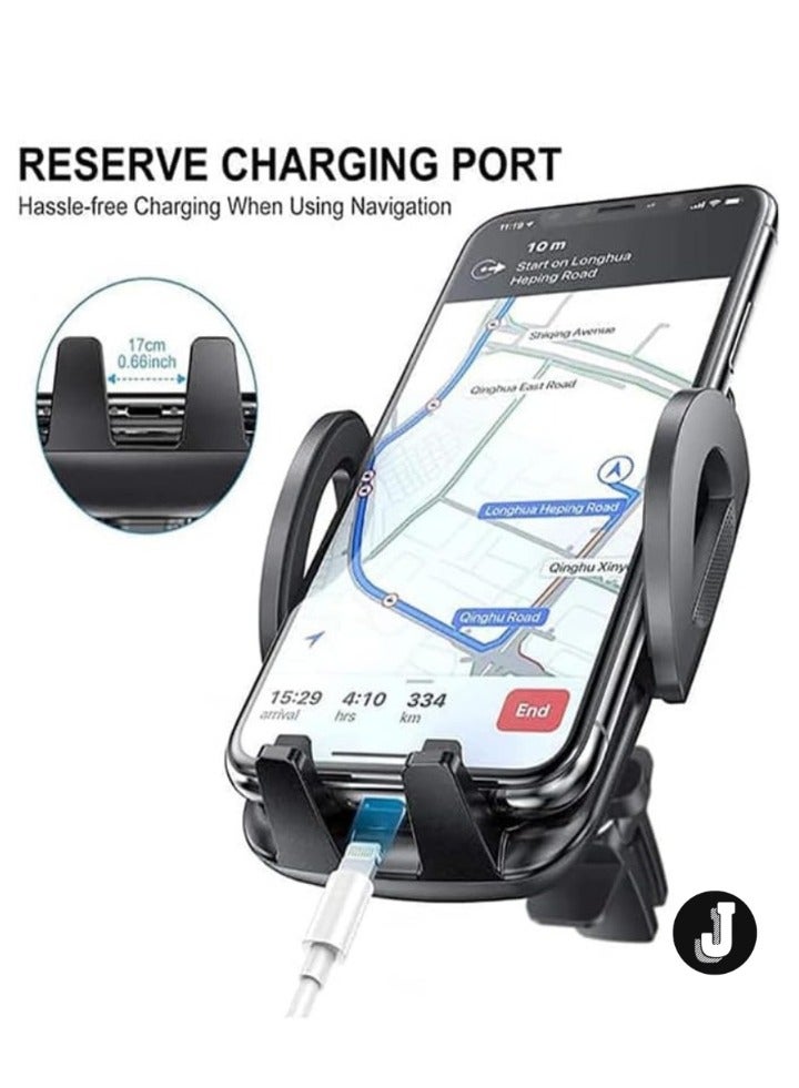 JAJEEK Car Mobile Holder – 360° Rotation & Adjustable Stand for Dashboard, Windshield, and Air Vent (Black) - Image 2