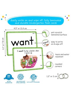 Simply magic Rds Flash Cards For Kindergarten With Pictures, Dolch Sight Words Pre-K For Toddlers 3 4 5 6 7 8 Years, High Frequency Words Reading Cards For Kids Ages 4-8, Preschool - Simply Magic  - Image 3