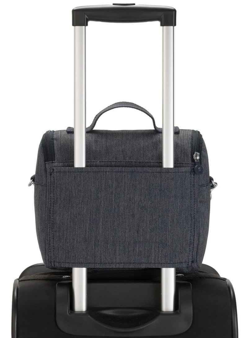 kipling صندوق غداء كبير من Kipling New kichirou مع جراب عربة، أزرق داكن - Image 5