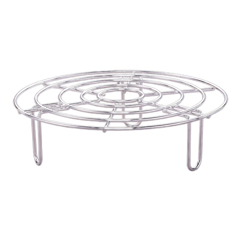 Stainless Steel Steamer Rack 15cm Food-Grade Rust-Proof - Welded Design Footed Base for Steaming Vegetables Seafood - Image 1