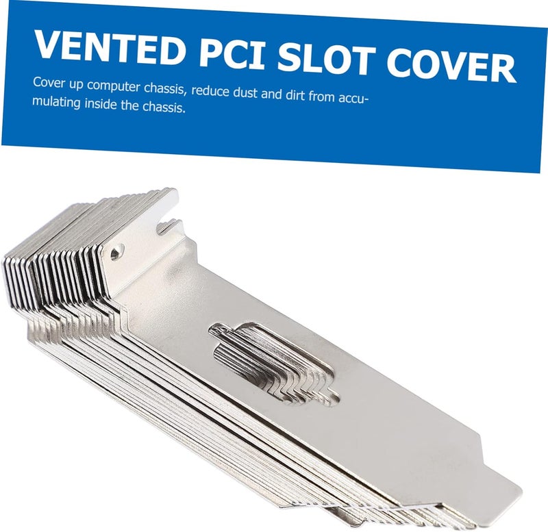 Generic 20pcs Mini Case Cover Pci Slot Blank Vented Pci Slot Cover Vga Output Ventilation Deflector - Image 2