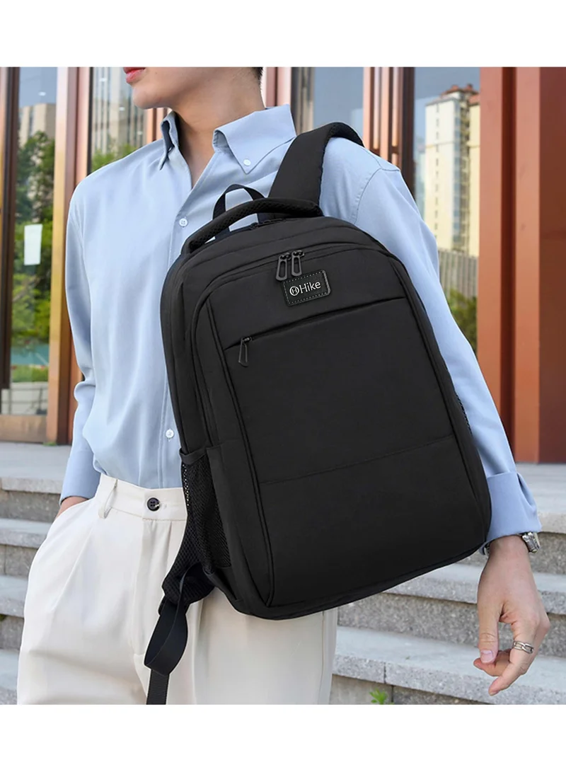 Hike Unisex Durable Sling Laptop Backpack Water Resistant Premium Casual Daypack for Travel/Business/College/School, HK9901, Black