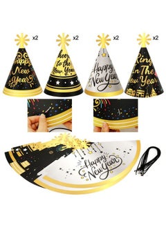 HOWAF New Years Eve Party Supplies 2023 43Pcs Happy New Year Headband Tiara New Year Party Hats Cone Hats Party Blowers And Happy New Year Decorations Balloons Set For New Year Party Favors Accessories  - Image 5
