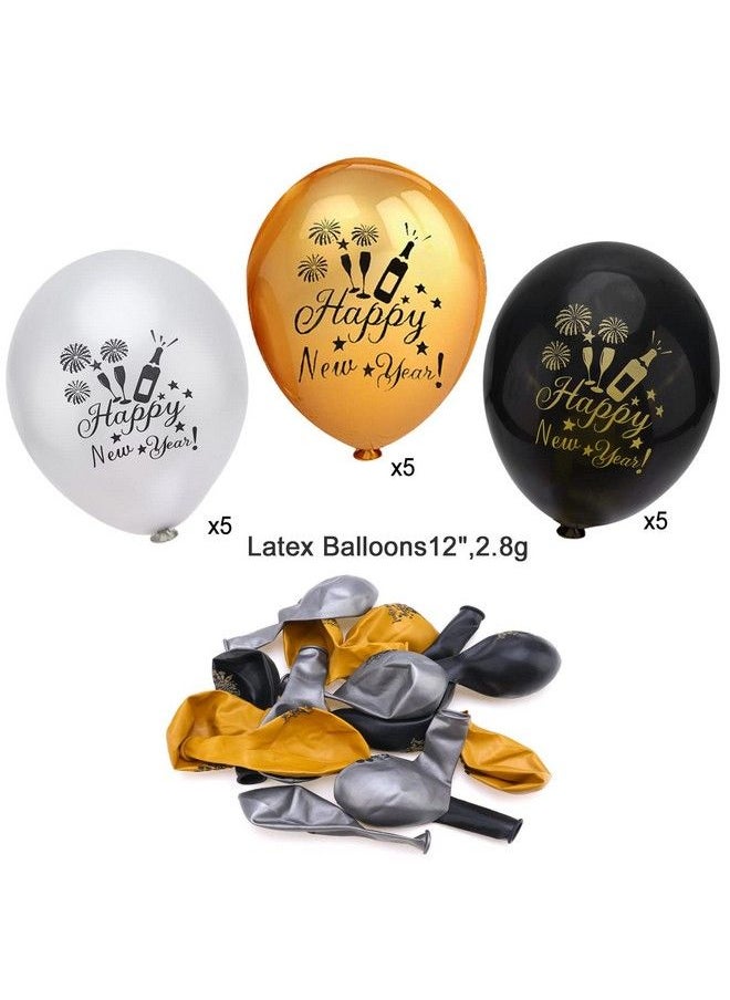 HOWAF - New Years Eve Party Supplies 2023 43Pcs Happy New Year Headband Tiara New Year Party Hats Cone Hats Party Blowers And Happy New Year Decorations Balloons Set For New Year Party Favors Accessories - Image 1