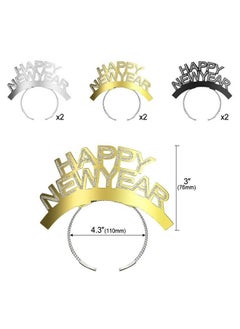 HOWAF New Years Eve Party Supplies 2023 43Pcs Happy New Year Headband Tiara New Year Party Hats Cone Hats Party Blowers And Happy New Year Decorations Balloons Set For New Year Party Favors Accessories  - Image 3
