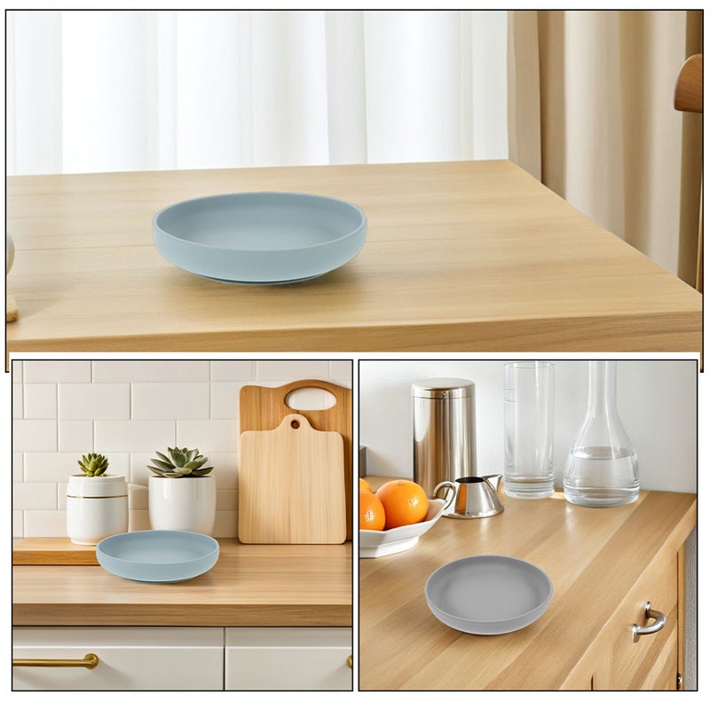 2pcs Silicone Plate for Elderly Non Base Plate Unbreakable Dinnerware for Disabled Home Use - Image 5