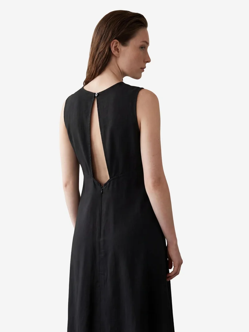 ماي فاشن MY FASHION Back Detailed Midi Dress