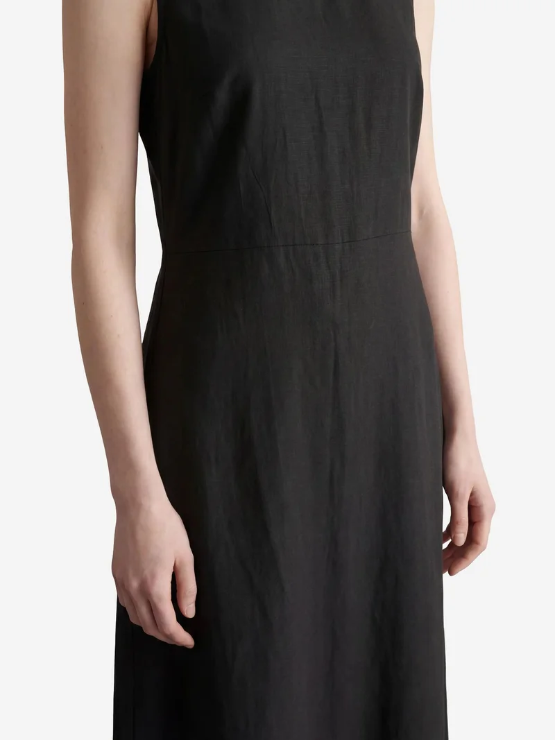 MY FASHION Black MY FASHION Back Detailed Midi Dress for Women | Best Price UAE