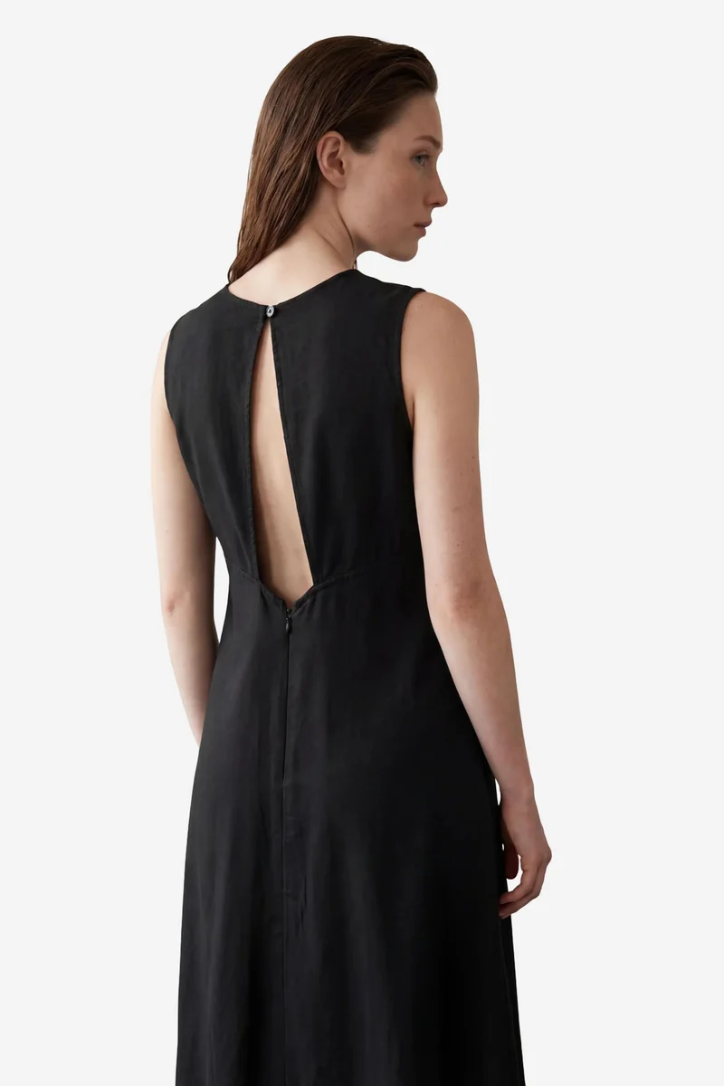 ماي فاشن MY FASHION Back Detailed Midi Dress