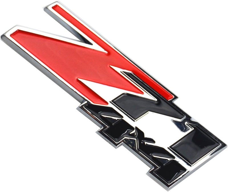 Aimoll 2pcs Z71 4x4 Emblems Badges, 3D ABS Decal Emblems for Chevy GMC Silverado (Red Black) - Image 2