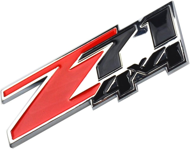 Aimoll 2pcs Z71 4x4 Emblems Badges, 3D ABS Decal Emblems for Chevy GMC Silverado (Red Black) - Image 3