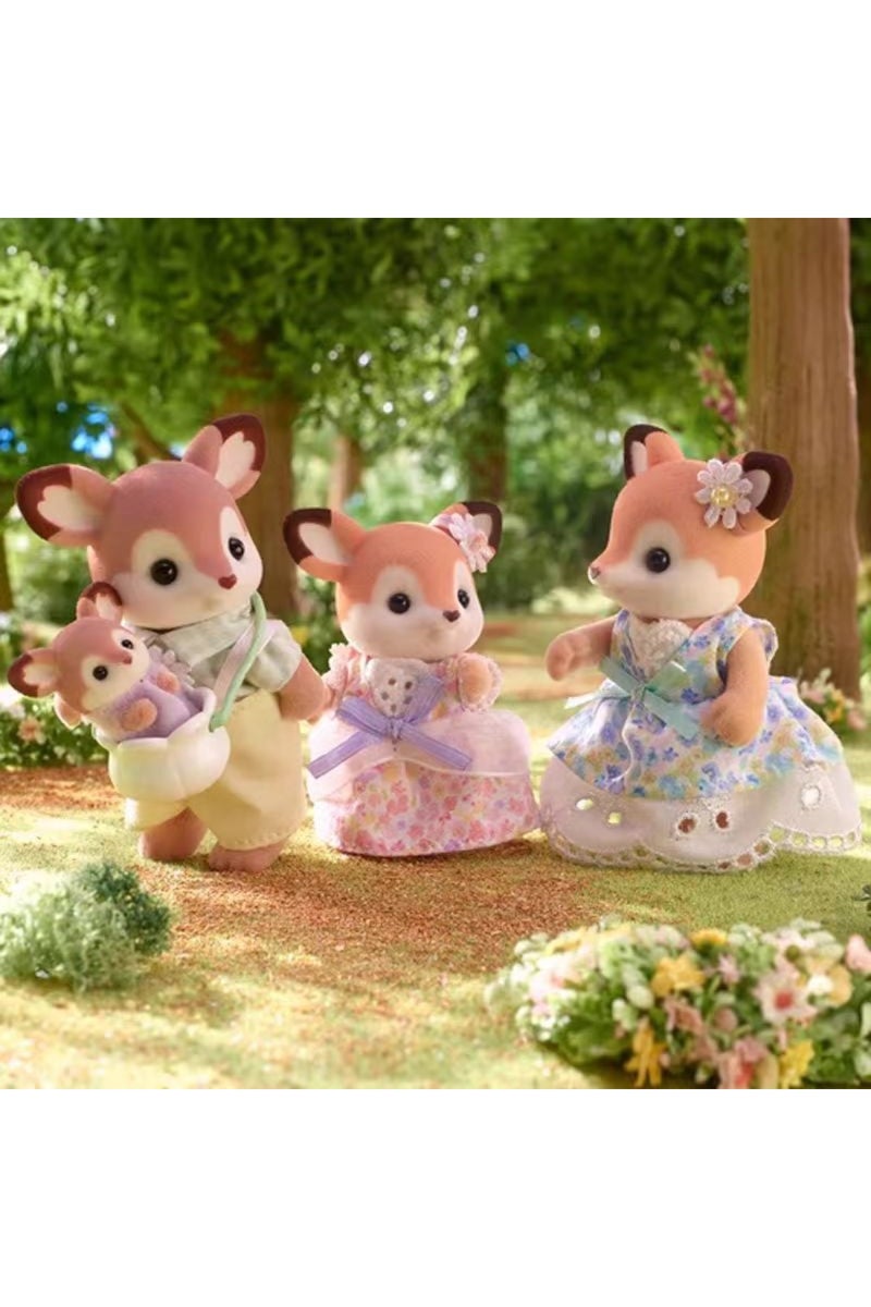 إيروريكس شخصية أنمي عائلة سيلفانيان، عائلة الغزلان، دمية لطيفة كاواي، قلادة زينة، عائلات الغابة R... - Image 3