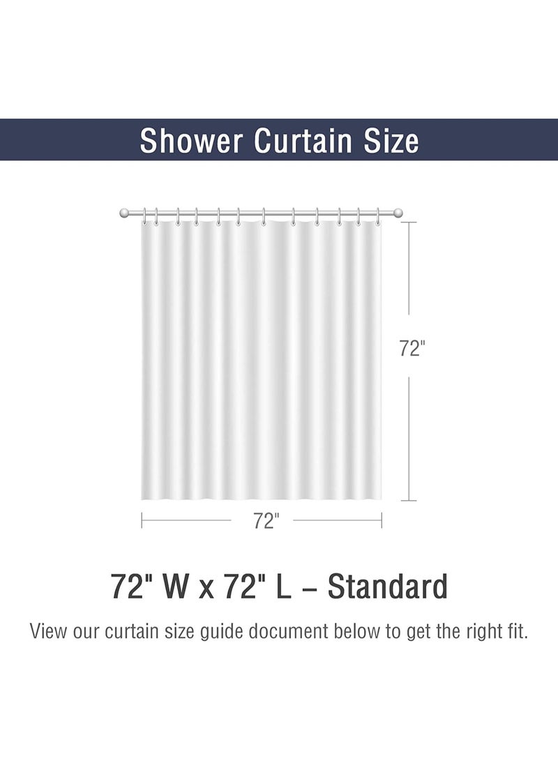 KASTWAVE Shower Curtain Green Eucalyptus Watercolor Plant Leaves with Floral Bathroom Decor Waterproof Fabric Shower Curtain with 12 Hooks 72x72 Inch Bath Accessories Art Home Decor Fabric (Green Eucalyptus)  - Image 5