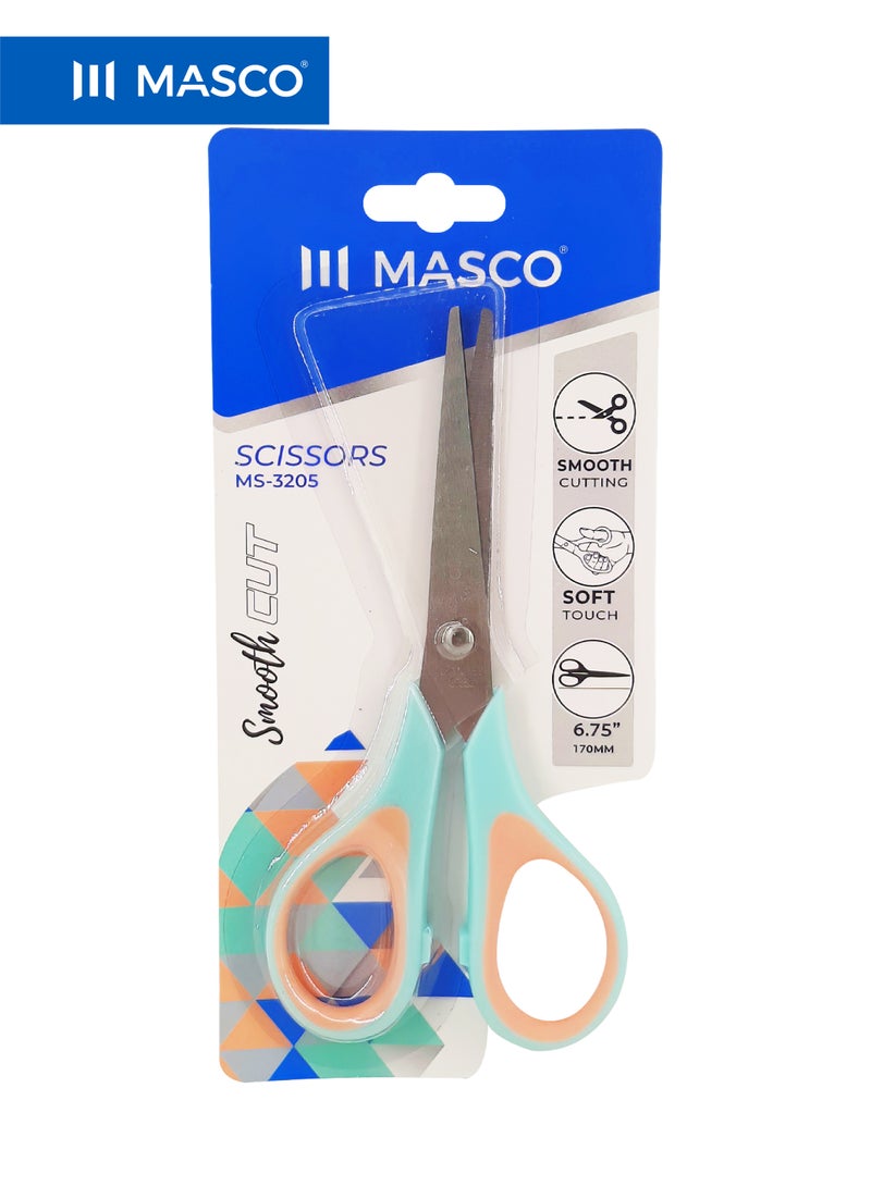 Stainless Steel Scissors 6.75 Inch Soft Handle Multipurpose Cutting Tool