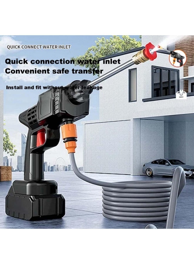 Arabest Cordless Pressure Washer Gun, 35Bar Portable Power Pressure Washer with 2 Adjustable Nozzle Suitable for Washing Cars/Fences/Siding, Portable Car Cleaning Kit (L) - Image 2