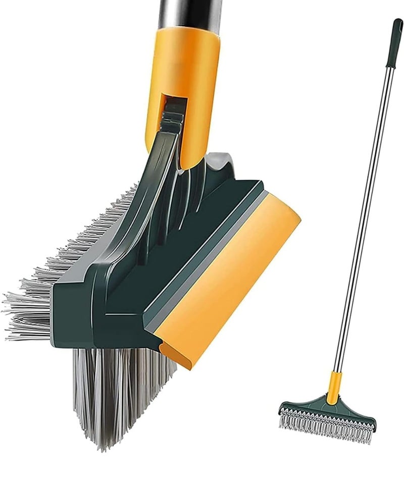 FLOPRO 3 in 1 Heavy Duty Cleaning Brush with Long Handle - Image 1