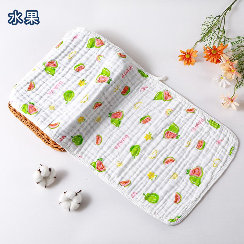 6-Layer Gauze Baby Bath Towel, Pure Cotton, Super Soft, Breathable, Lint-Free, Animal  Print