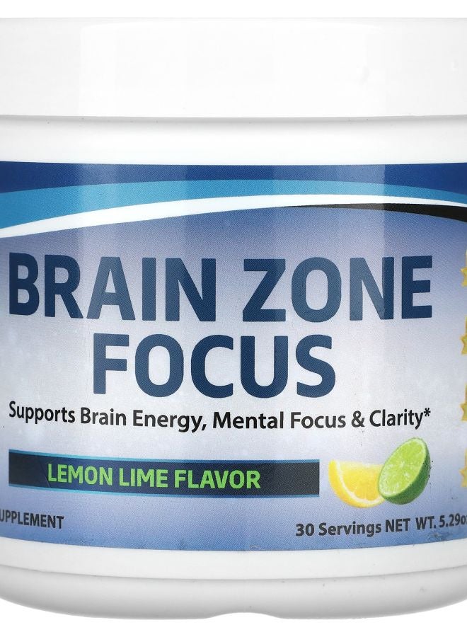Divine Health Brain Zone Focus Lemon Lime 5.29 oz (150 g)