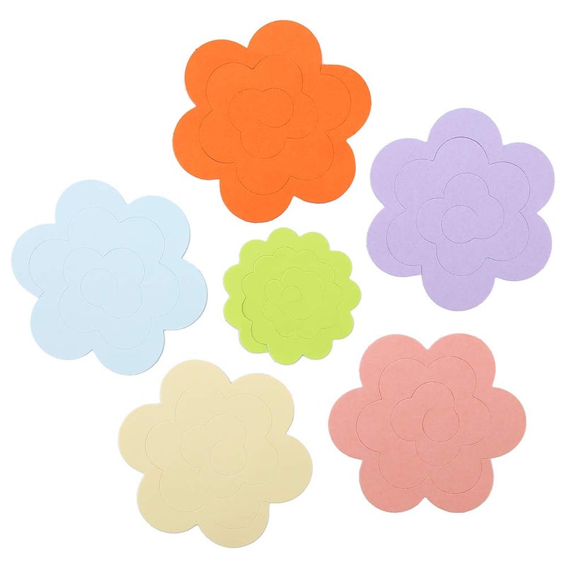 Quilling Paper Rosette Craft Kit 20 Pieces Flower Design For DIY Art Projects - Image 3