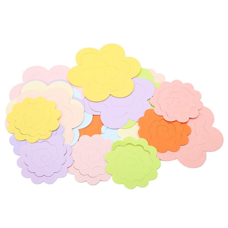Quilling Paper Rosette Craft Kit 20 Pieces Flower Design For DIY Art Projects - Image 2