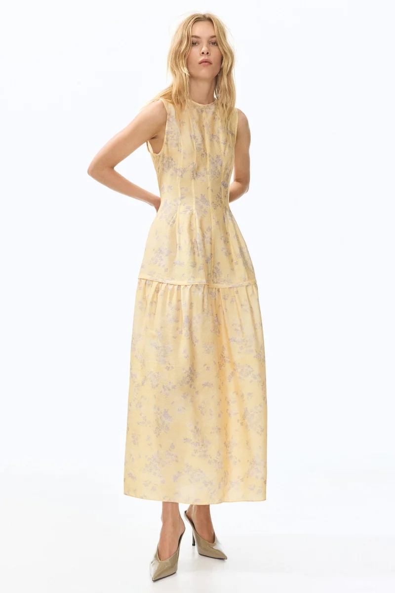 H&M  Patterned flared-skirt dress for Women | Best Price UAE