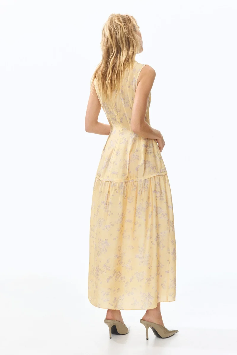 H&M  Patterned flared-skirt dress for Women | Best Price UAE