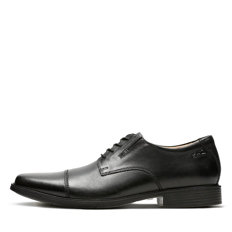 Clarks Men's Tilden Cap Oxford, Black Leather, 10.5 M US - Image 4