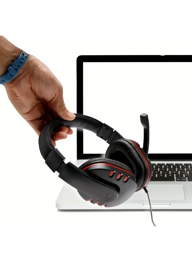 جايمنغ سماعات ألعاب بتصميم أنمي مع ميكروفون عازل للضوضاء – تصميم مفتوح، سلك مقاوم للتشابك، متوافقة مع عدة منصات - Image 2