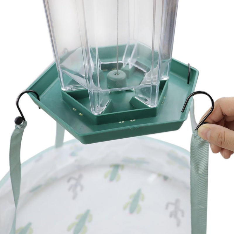 vomvomp 2 Pack Seed Hoops for Bird Feeders Bird Seed Catcher Tray Platform Feeder Hanging Tray Backyard Garden 19’’ - Image 2