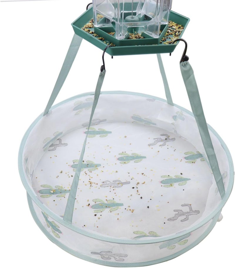 vomvomp 2 Pack Seed Hoops for Bird Feeders Bird Seed Catcher Tray Platform Feeder Hanging Tray Backyard Garden 19’’ - Image 3