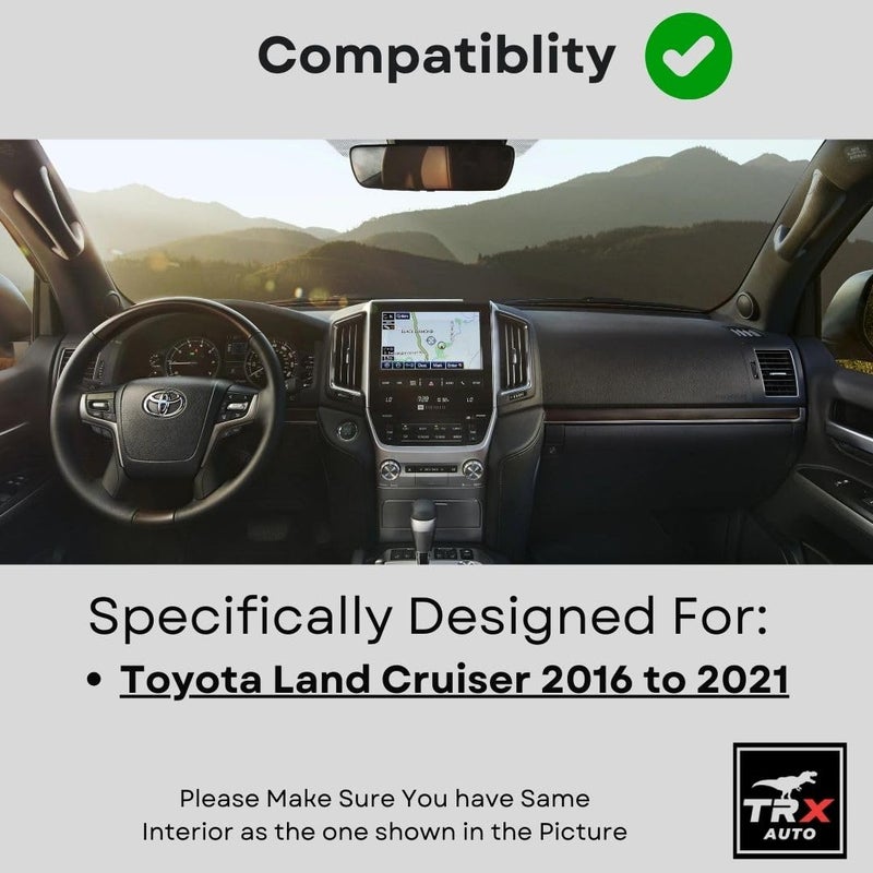 TRX AUTO Phone Holder Mount With Gravity Phone Holder For Toyota Land Cruiser 2016 To 2021 | Toyota Land Cruiser Accessories | Land Cruiser Mobile Phone Holder - Image 5