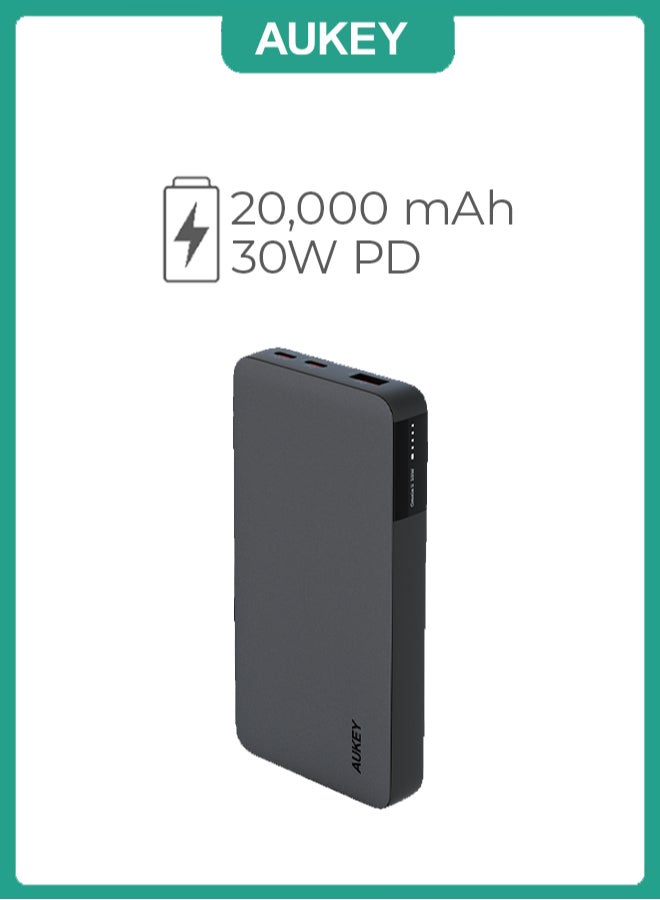 أوكي 20,000 ميللي أمبير بطارية متنقل بقدرة 30 واط Y42 اسود 20000 mAh - Image 1