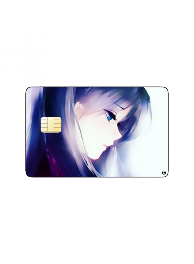 RKN PRINTED BANK CARD STICKER Cute Anime Girl - Image 1