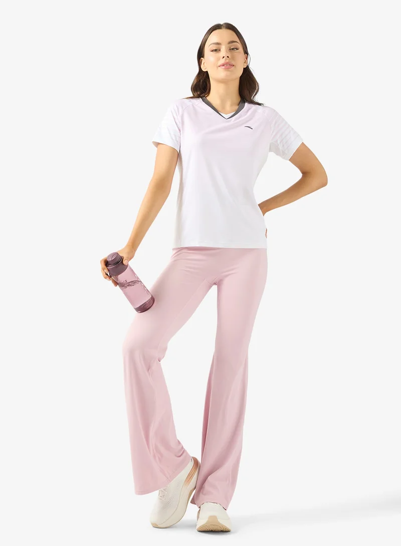 Anta Pink Cross Training Short Sleeve T-Shirt for Women | Best Price UAE