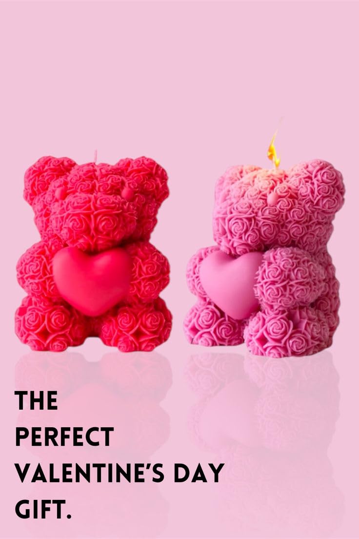 divine senses Divine Senses Valentine Day Special Teddy Candle for GFBest FreindMom - Image 2