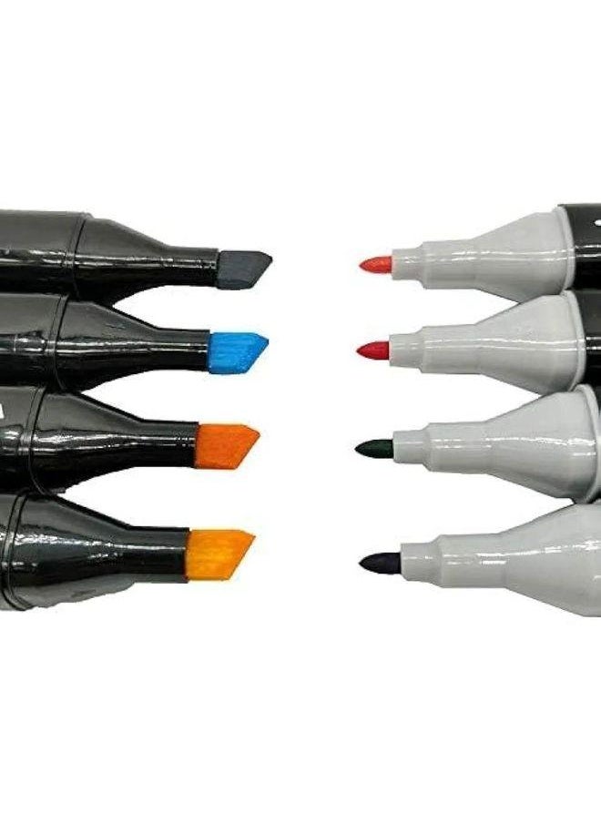 Generic Touch 80 Colors Graphic Professional Design Art Twin Tip Marker Pen Series Touch-5 Alcohol Graphic Pen Manga Graphic W/bag Art Twin Marker Pen  - Image 2