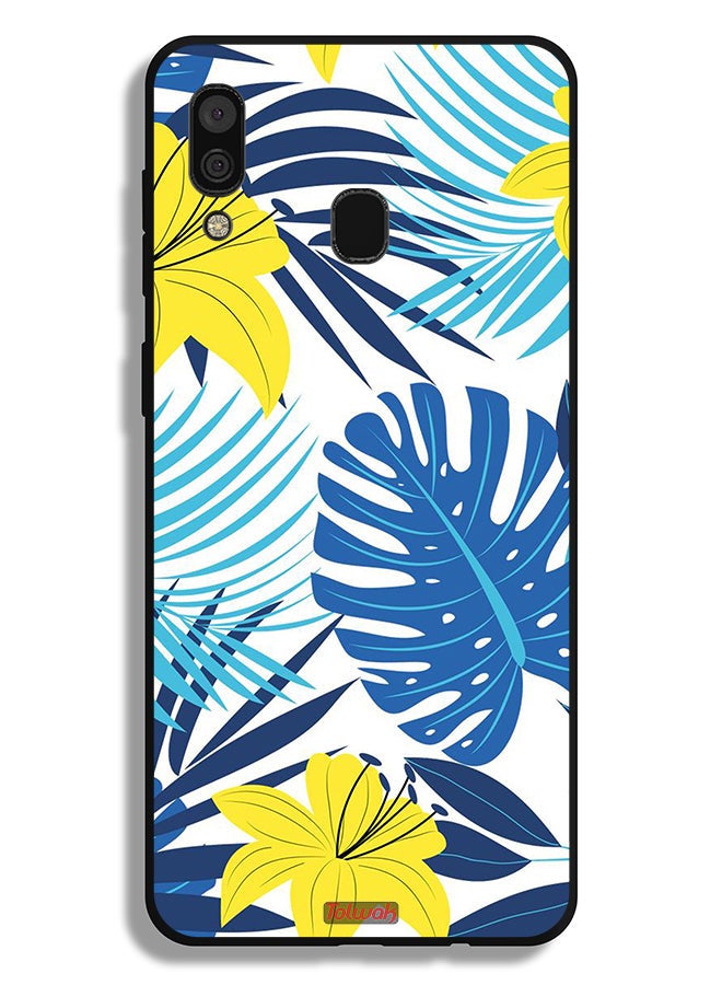 Tolwak Samsung Galaxy A30 Protective Case Cover Feather And Flower Art - Image 1