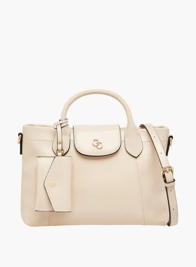 Celeste Solid Tote Bag with Pouch