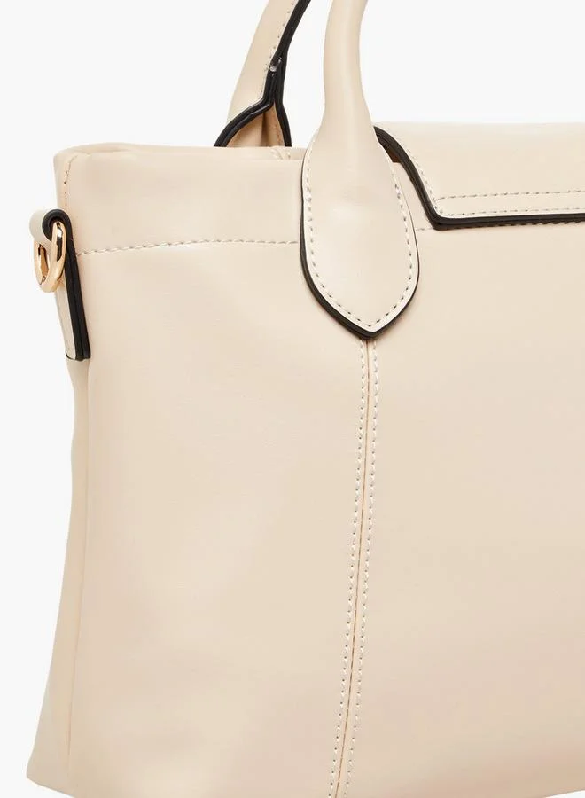 Celeste Solid Tote Bag with Pouch