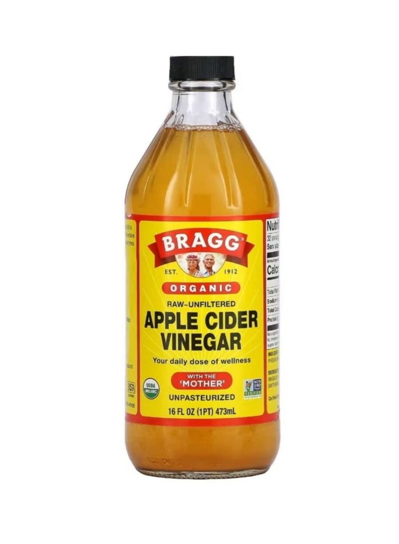 Bragg Organic Raw Apple Cider Vinegar Health Supplement 473ml - Image 1