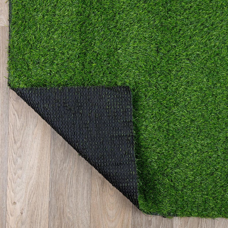 Rugshop Artificial Solid Grass for Backyard, Garden, Patio, Balcony, Garage Deck Indoor Outdoor Area Rug 6' 6" x 9' Green - Image 5