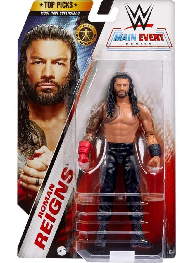 WWE Main Event Series Roman Reigns Action Figure JGD40 - Image 1