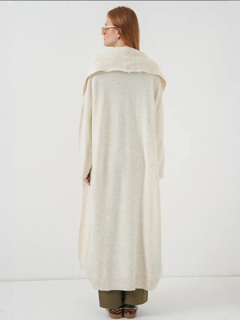 BIG DART BDART Open Front Longline Cardigan