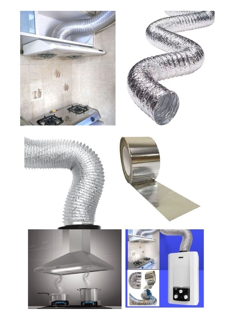 5" Chimney Exhaust Pipe Hobby With Adhesive Roll, 5" - 2.5M  - Image 2