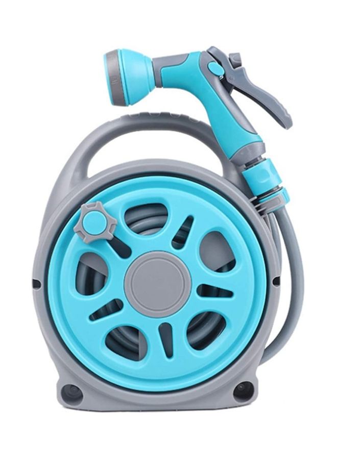 NIBEMINENT Retractable Micro Hose Reel Stub Shower Blue/Grey  - Image 1