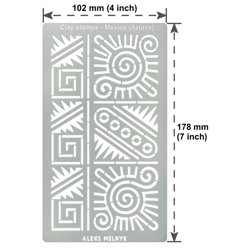 Aleks Melnyk No.494 Metal Stencils, Kokopelli Fertility Deity, Petroglyph Designs, Small Stencils, 3 PCS, Template for Wood Burning, Engraving, Crafting, Scrapbook, Art - Image 4