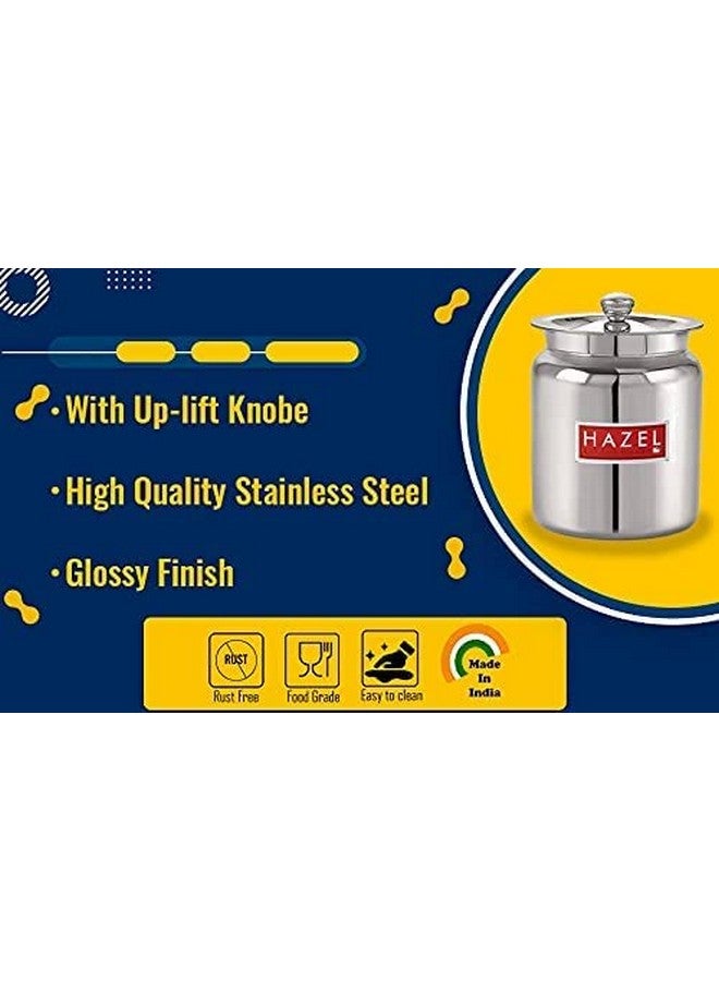 Hazel حاوية زيت و سمن من الفولاذ المقاوم للصدأ 800 مل - متعددة الاستخدامات، فضي - Image 5