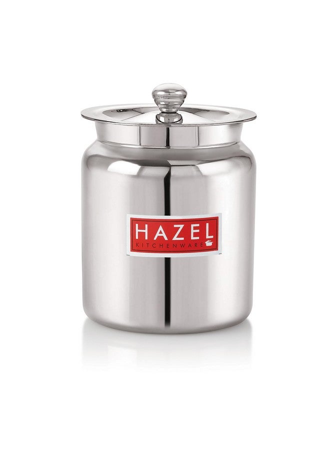 Hazel حاوية زيت و سمن من الفولاذ المقاوم للصدأ 800 مل - متعددة الاستخدامات، فضي - Image 1