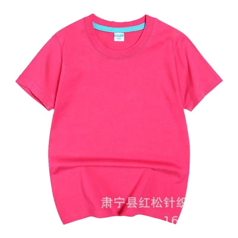 Combed Cotton 180G Quality Inside Children'S Leisure T-Shirt Kindergarten Short Sleeve Boys And Girls Classmates T-Shirt Supply - Image 5